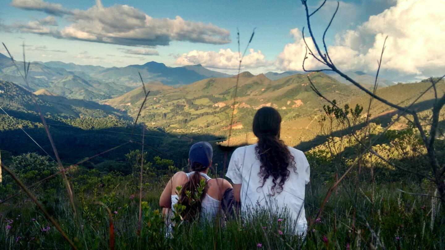 Vista para as montanhas da Mantiqueira